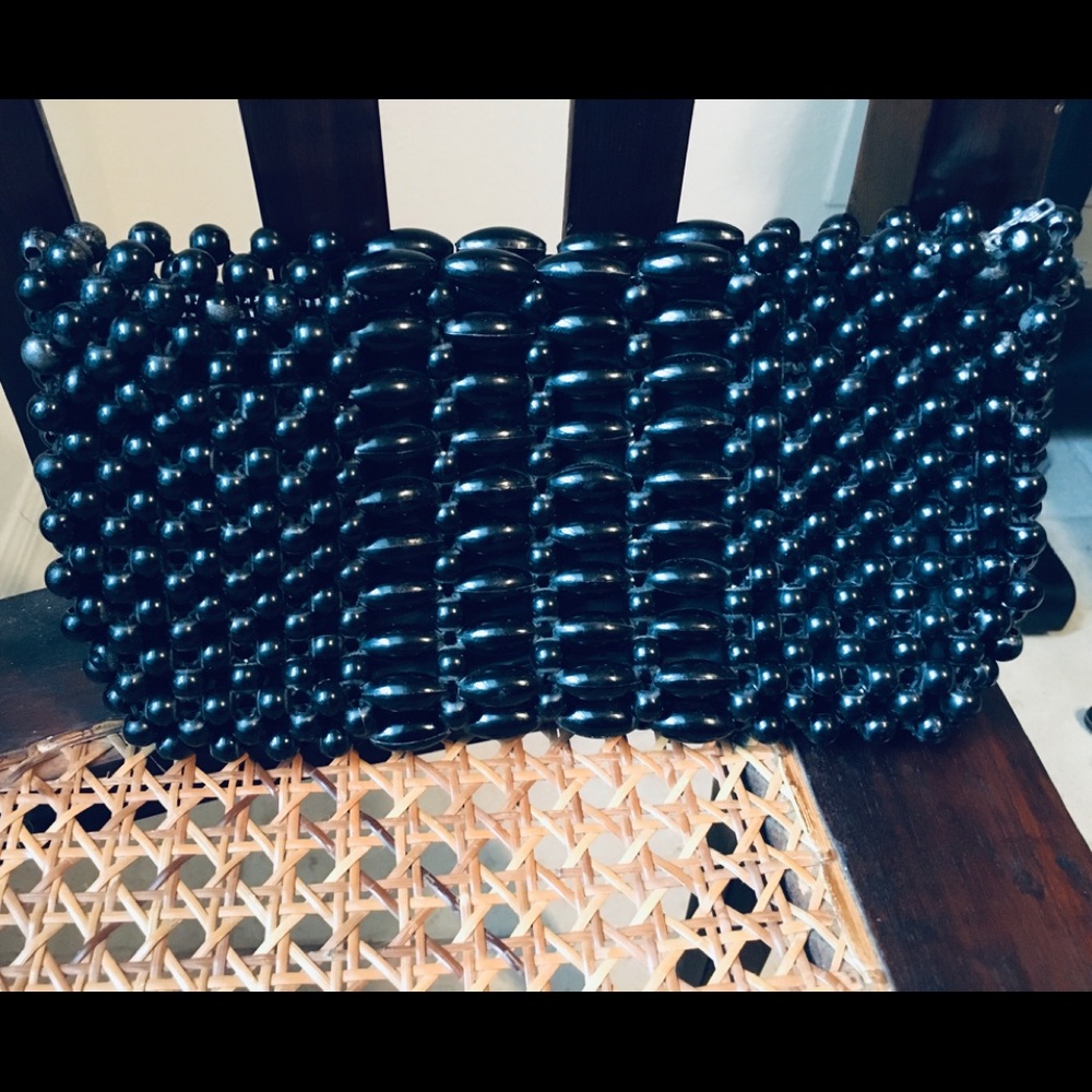 Beautiful Vintage Beaded Clutch Made in Hong Kong
